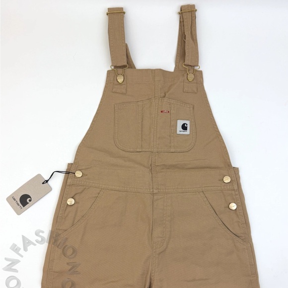 Carhartt WIP Bib Overall Straight Dusty Brown - Picture 2 of 8